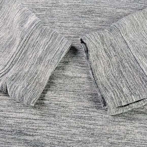 Nike Sweatshirt Hoodie Girls Sz L Gray Gold Logo Thumbholes Long Sleeve Pocket - Picture 3 of 8